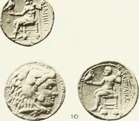 An illustration from The dated Alexander coinage of Sidon and Ake (1916)