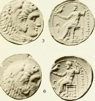 An illustration from The dated Alexander coinage of Sidon and Ake (1916)
