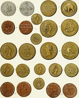 An illustration from The American numismatical manual of the currency or money of the aborigines, and colonial, state, and United States coins. With historical and descriptive notices of each coin or series (1859)