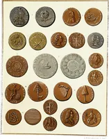 An illustration from The American numismatical manual of the currency or money of the aborigines, and colonial, state, and United States coins. With historical and descriptive notices of each coin or series (1859)