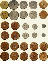 An illustration from The American numismatical manual of the currency or money of the aborigines, and colonial, state, and United States coins. With historical and descriptive notices of each coin or series (1859)