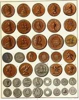 An illustration from The American numismatical manual of the currency or money of the aborigines, and colonial, state, and United States coins. With historical and descriptive notices of each coin or series (1859)
