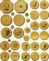 An illustration from The American numismatical manual of the currency or money of the aborigines, and colonial, state, and United States coins. With historical and descriptive notices of each coin or series (1859)