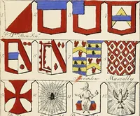 An illustration from An introduction to heraldry, with nearly one thousand illustrations; including the arms of about five hundred different families (1892)