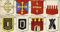 An illustration from An introduction to heraldry, with nearly one thousand illustrations; including the arms of about five hundred different families (1892)