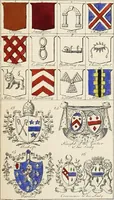 An illustration from An introduction to heraldry, with nearly one thousand illustrations; including the arms of about five hundred different families (1892)
