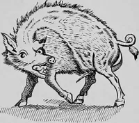 An illustration from The history of signboards : from the earliest times to the present day (1866)