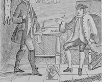 An illustration from The history of signboards : from the earliest times to the present day (1866)