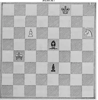An illustration from The book of chess: containing the rudiments of the game, and elementary analyses of the most popular openings (1858)