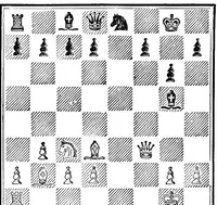 An illustration from A memorial to William Steinitz; containing a selection of his games chronologically arranged with an analysis of play (1901)