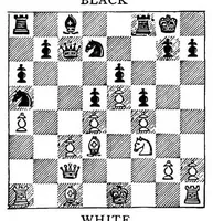 An illustration from The Hastings chess tournament 1895. Containing the authorised account of the 230 games played Aug.-Sept. 1895 (1896)