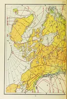 An illustration from Hammond's business atlas of economic geography: a new series of maps showing: relief of the land, temperature, rainfall, natural vegetation, productive and non-productive regions, mineral products, agricultural products, distribution of population, etc., etc (1921)