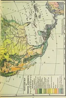 An illustration from Hammond's business atlas of economic geography: a new series of maps showing: relief of the land, temperature, rainfall, natural vegetation, productive and non-productive regions, mineral products, agricultural products, distribution of population, etc., etc (1921)