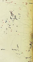 An illustration from Hammond's business atlas of economic geography: a new series of maps showing: relief of the land, temperature, rainfall, natural vegetation, productive and non-productive regions, mineral products, agricultural products, distribution of population, etc., etc (1921)