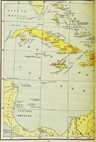 An illustration from Hammond's business atlas of economic geography: a new series of maps showing: relief of the land, temperature, rainfall, natural vegetation, productive and non-productive regions, mineral products, agricultural products, distribution of population, etc., etc (1921)