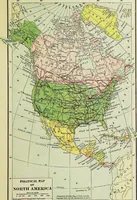 An illustration from Hammond's business atlas of economic geography: a new series of maps showing: relief of the land, temperature, rainfall, natural vegetation, productive and non-productive regions, mineral products, agricultural products, distribution of population, etc., etc (1921)
