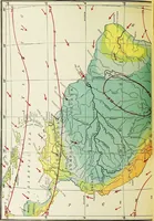 An illustration from Hammond's business atlas of economic geography: a new series of maps showing: relief of the land, temperature, rainfall, natural vegetation, productive and non-productive regions, mineral products, agricultural products, distribution of population, etc., etc (1921)