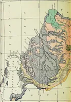 An illustration from Hammond's business atlas of economic geography: a new series of maps showing: relief of the land, temperature, rainfall, natural vegetation, productive and non-productive regions, mineral products, agricultural products, distribution of population, etc., etc (1921)