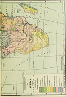An illustration from Hammond's business atlas of economic geography: a new series of maps showing: relief of the land, temperature, rainfall, natural vegetation, productive and non-productive regions, mineral products, agricultural products, distribution of population, etc., etc (1921)