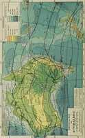 An illustration from Hammond's business atlas of economic geography: a new series of maps showing: relief of the land, temperature, rainfall, natural vegetation, productive and non-productive regions, mineral products, agricultural products, distribution of population, etc., etc (1921)