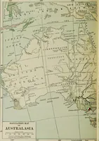 An illustration from Hammond's business atlas of economic geography: a new series of maps showing: relief of the land, temperature, rainfall, natural vegetation, productive and non-productive regions, mineral products, agricultural products, distribution of population, etc., etc (1921)