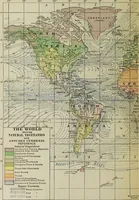 An illustration from Hammond's business atlas of economic geography: a new series of maps showing: relief of the land, temperature, rainfall, natural vegetation, productive and non-productive regions, mineral products, agricultural products, distribution of population, etc., etc (1921)