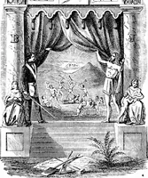 An illustration from A concise history of freemasonry (1904)