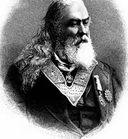 An illustration from A portrait gallery, with biographical sketches of prominent freemasons throughout the United States .. (1892)