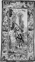 An illustration from Tapestries and carpets from the palace of the Pardo, woven at the royal manufactory of Madrid, loaned by His Majesty the King of Spain for exhibition by the Hispanic society of America (1917)