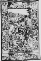 An illustration from Tapestries and carpets from the palace of the Pardo, woven at the royal manufactory of Madrid, loaned by His Majesty the King of Spain for exhibition by the Hispanic society of America (1917)
