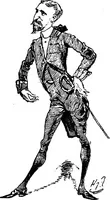 An illustration from M.P.'s in session, from Mr. Punch's parliamentary portrait gallery (1889)