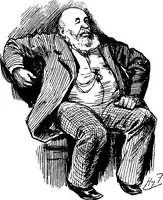 An illustration from M.P.'s in session, from Mr. Punch's parliamentary portrait gallery (1889)