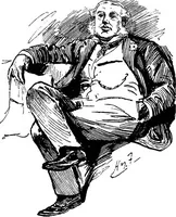 An illustration from M.P.'s in session, from Mr. Punch's parliamentary portrait gallery (1889)