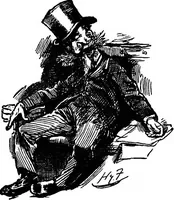 An illustration from M.P.'s in session, from Mr. Punch's parliamentary portrait gallery (1889)