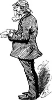 An illustration from M.P.'s in session, from Mr. Punch's parliamentary portrait gallery (1889)