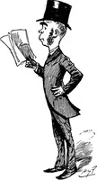 An illustration from M.P.'s in session, from Mr. Punch's parliamentary portrait gallery (1889)