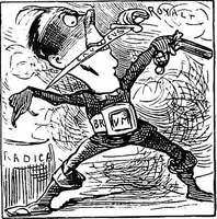 An illustration from M.P.'s in session, from Mr. Punch's parliamentary portrait gallery (1889)