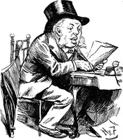 An illustration from M.P.'s in session, from Mr. Punch's parliamentary portrait gallery (1889)