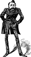An illustration from M.P.'s in session, from Mr. Punch's parliamentary portrait gallery (1889)