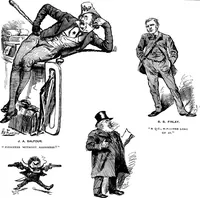 Picture 203 of 279 from M.P.'s in session, from Mr. Punch's parliamentary portrait gallery (1889), leaf 58
