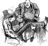 An illustration from M.P.'s in session, from Mr. Punch's parliamentary portrait gallery (1889)