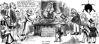 An illustration from M.P.'s in session, from Mr. Punch's parliamentary portrait gallery (1889)
