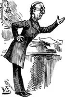 An illustration from M.P.'s in session, from Mr. Punch's parliamentary portrait gallery (1889)