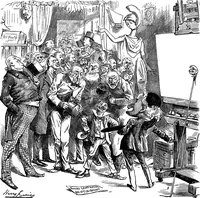 An illustration from M.P.'s in session, from Mr. Punch's parliamentary portrait gallery (1889)