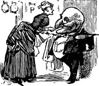 An illustration from M.P.'s in session, from Mr. Punch's parliamentary portrait gallery (1889)
