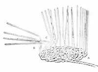 An illustration from Weaving with paper rope (1922)