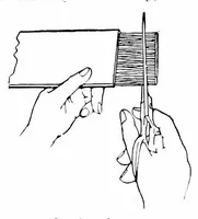 An illustration from Weaving with paper rope (1922)