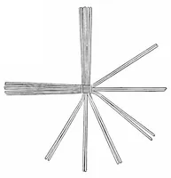 An illustration from Weaving with paper rope (1922)