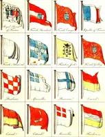 An illustration from A display of the naval flags of all nations (1820)