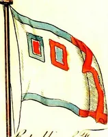 An illustration from A display of the naval flags of all nations (1820)